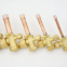 A/C straight tube split valve, air conditioning valve, ACR brass valve, air conditioner service valve