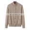 Women's Fashion Casual Knitted Cashmere Cardigan Jacket with Button Front and Stand Collar for Winter Season