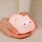 Kids Gift lying down animal hippo Kids Silicone Night light rechargeable silicone children's night lights For Room