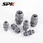 Parker GSV Compression Bulkhead Fitting, Сжимной фитинг для бортового крепления, Гидравлический адаптер для бортового крепления высокого давления, Серия 6D из нержавеющей стали