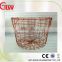 Handmade iron wire basket,wire storage basket for sundries
