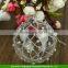 Christmas clear glass baubles etched sparkling vintage Decorations