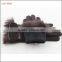 ladies winter warm brown woolen hand gloves with fur