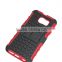 2 in 1 hybrid cases TPU+PC cover for SAM S6, Hybrid cell phone cases with stand function
