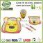 lovely monkey bamboo fiber dinner set for kids,bamboo fiber cute kids set