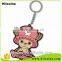 Factory Direct Selling rubber keychain keychain wholesale and custom animal keychain