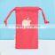 2015 mini drawstring new recycle cotton mobile phone bag