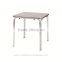 Outdoor stainless steel base dining table