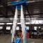 mobile telescopic double mast aluminum lift platform with competitive price