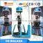 Multiplayer virtual reality walking and shooting VR treadmill simulator