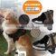 Durable dog harness with reflective band pet security dog harness gold