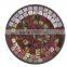 Dia 15 cm Round Flower Pattern Mosaic Glass Candle Tray /Mosaic Candle Plate                        
                                                Quality Choice