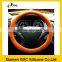 Orange design silicone car steering wheel cover