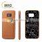 Diamond pattern oil side skin leather PC hard case with card slot for iPhone 6S 4.7 5.5 Phone case