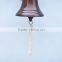 Vintage marine nautical brass wheel wall hanging ship bell NBB 009