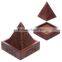 Wooden Incense Cone Holder Burning Box Pyramid Incense Burner NWIB007