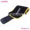 Black And Yellow running belt waist pack Embossing Waist Trimmer Belt