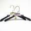 Hot sale plastic hanger whit leather shoulder