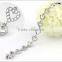 beautiful heart charm bangle bracelet cubic zirconia paved silver charms bracelet