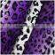 100% Polyester Leopard Velboa Faux Fur Fabric Print velboa fabric