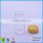 120ml clear glass bottle with screw metal cap for sale