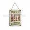 Custom Color Home Decoration Hanging Wall Sign Home Decor Crafts