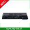 Black Electroplated Backlight Metal Keyboard With Touchpad