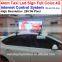 taxi top led display, ,960mm * 320mm,wide view angle,5mm smd high clear taxi sign, 5m-100m view distance,high clear,192*64 pixel