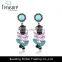 China Jewelry Wholesale Mix Color Acrylic Dangle Earrings Jewelry Fashion 2015