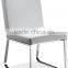 Z683 cushion stacking cheap modern dining chairs with chrome legs