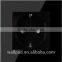 Hot Sales Wallpad Luxury LED Indicator Waterproof Black Tempered Glass 110~250V German EU Standard Wall Socket Switch