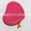 Red Color Heart-Shaped Leather Ladies' Coin Pocket Purse