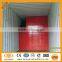 Red PVC coated temporary construction fence panels