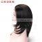 2# front lace shoulder length wig, middle length straight wig with high temperature fiber