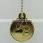 Gold metal dog tag necklace for resales