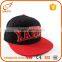 Promotion cheap metal plate corduroy snakeskin snapback hat wholesale