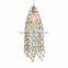 0810-17 K9 ELEMENTS crystals artfully set in an intricate web of elegant Rhodium plated chain Pendant Light