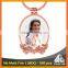 Free mould fee custom picture photo printed metal gold silver keychain keyring
