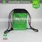 2015 factory custom promotional waterproof cheap nylon polyester drawstring bag for sports with pockets