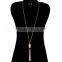 Rhinestone Fashion Tassel Drop Necklace Set