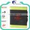 Travelling polyester fabric padfolio with pen holder