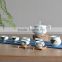8 Piece Fish Flower Porcelain Ceramic Tea Set Kitchen Playset