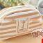 Multichoice New Stripe Navy Makeup Bag Pencil Case Cosmetic Pouch Purse Canvas