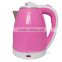 Transparent plastic electric heater kettle or water heater pot