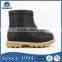 China Wholesale Small Size Baby Kids TPR Outsole Black Ankle Boots