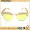 semi-rimless wood sunglass with uv 400 bamboo new sunglasses model fashion sun glasses wood