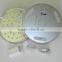 Round sliver rechargeable battery operated led centerpiece light base 6 inch vase led light for wedding/party decoration