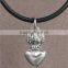 3.0mm Black adjustable vintage DIY duck tattoo rubber necklace