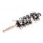 Sleigh Bells Stick Wooden Hand Held with 25 Metal Jingles Ball Percussion Musical Toy for KTV Party Kids Game