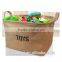 Sturdy Waterproof Jute Canvas Storage Organizer Basket / Tote Bag for Food Toy